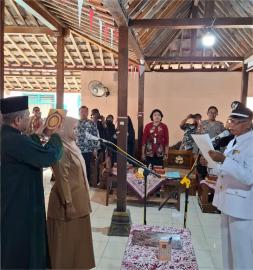 Pelantikan Pamong Kalurahan Siraman “Evi Diah Pratiwi” sebagai Dukuh Seneng